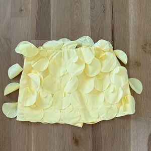 Yellow Petal Embellished Shorts
